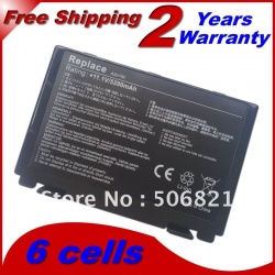 Batteria A32-F82 Per Laptop Asus – 6 Celle 60Wh, Compatibile Con F52 K40 K50 K60 K70 E Altri Modelli