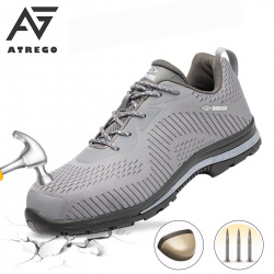 Дышащие рабочие ботинки Atrego с металлическим подноском. Обзор послереальной эксплуатации на производстве. Проверка грузом, гвоздями, водой и\