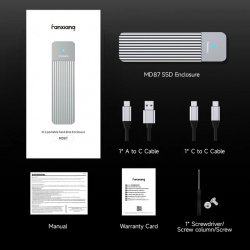 Обзор бокса Fanxiang MD87, предназначенного для подключения NVMe/SATA SSD через USB (10Гбит/c)