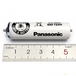 Внутренний мир фирменного Li-ion аккумулятора Panasonic для бритв.