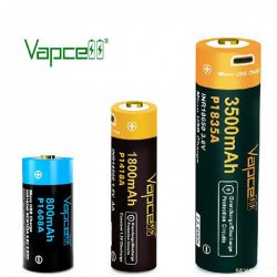 Vapcell P1418A Protected Lithium Ion AA 1.5V Battery with USB port