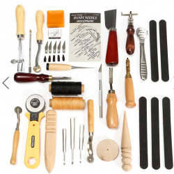 Набор инструментов для обработки кожи, 11 предметов, PW