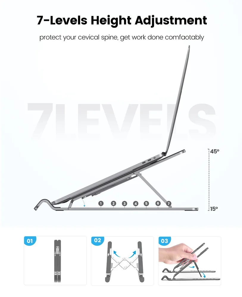 Подставка для ноутбука ORICO PFB-A21 Складная подставка, Металл,Для 11-17 дюймов различных размеров ноутбуков, #2