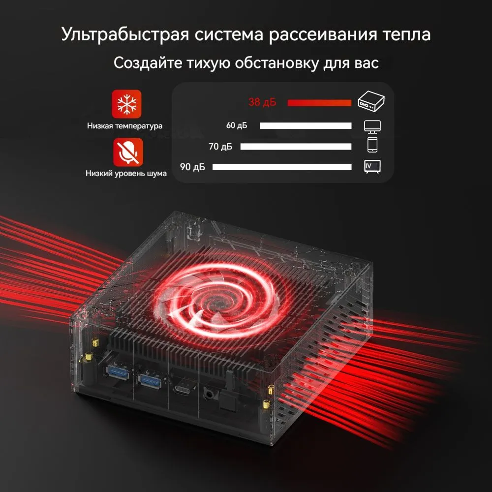 FIREBAT Мини-ПК AM02 (Intel Processor N100, RAM 8 ГБ, SSD 256 ГБ, Intel UHD Graphics, Windows 11 Pro), #9