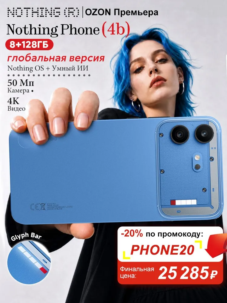 Nothing Смартфон Nothing Phone (4b), Основная камера 50 МП + видео в формате 4K, Основные инструменты #1